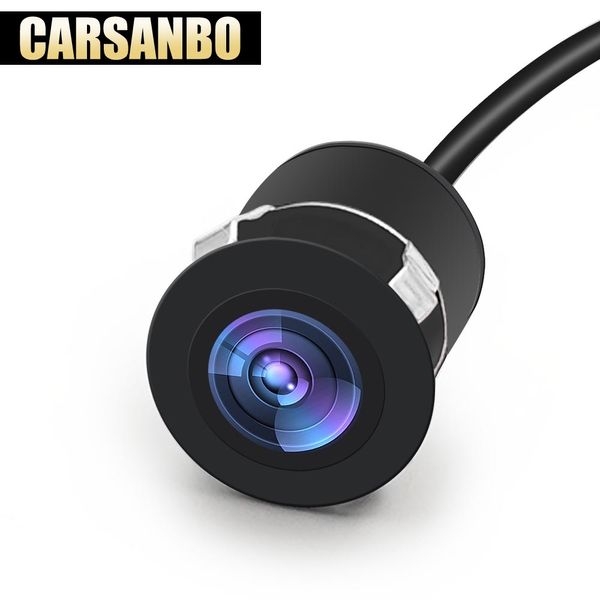 

carsanbo mini reverse backup car front / rear view flush mount camera waterproof night vision wide viewing angle with drill