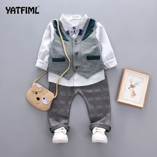 

yatfiml детская одежда мальчики костюмы для свадьбы дети британский ветер день рождения платье boygentleman костюм детская одежда, Blue