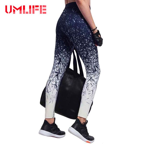 

2019 print yoga pants tights fitness gym running leggings women yoga leggings quick dry breathable black printed pant sportwear, White;red