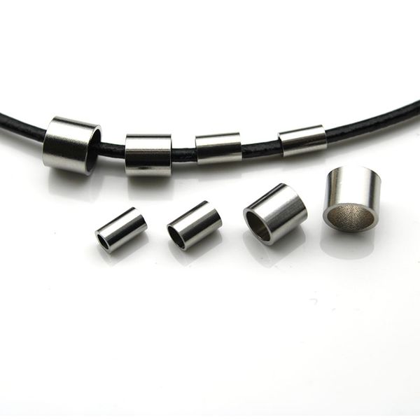 

20pcs/lot 316l stainless steel tube spacer beads for jewelry making diy handmade bracelet jewelry findings accessories