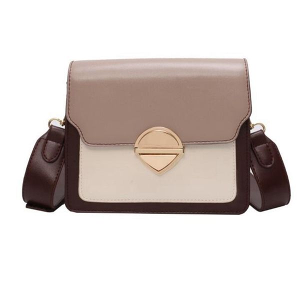 

retro fashion party bag summer fashion pu shoulder bag contrast color messenger