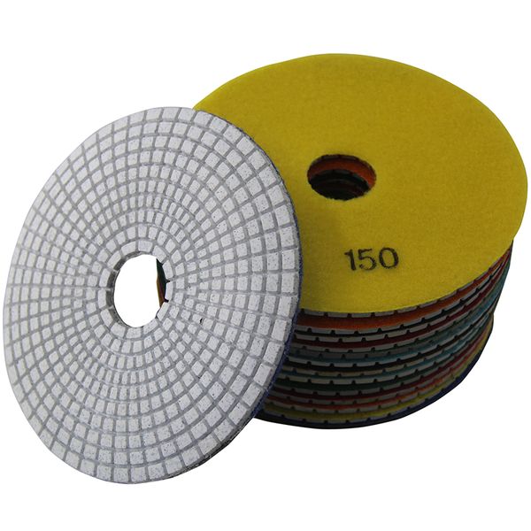 

150mm 6 inch diamond polishing pads grit 50-3000 wet polishing pad stone granite marble diamond abrasive tools