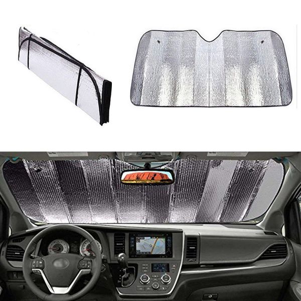

car front rigid windscreen sunshade sun shade visor screen cover 140 x 70cm m8617