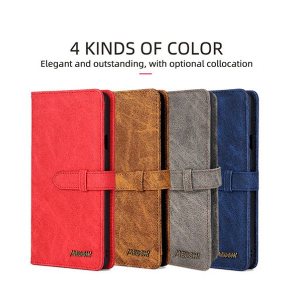 

fashion for iphone 11 11pro max xr case multi-function housing flip leather cover for samsung s10 note10 cover for huawei p30pro