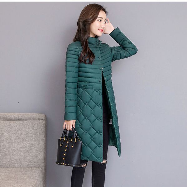 

2019 parkas female women winter coat thickening cotton jacket parkas for women winter long thick warm cotton outwear y190926, Black;white