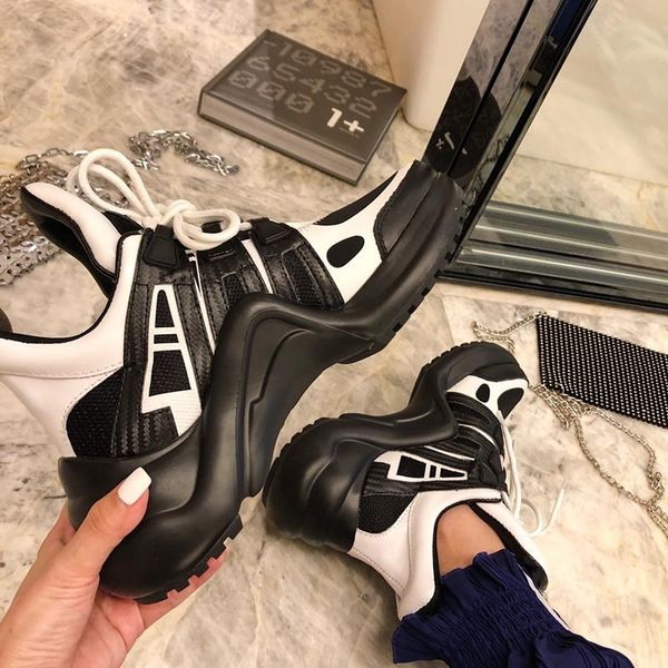 

sneaker for women new mens designer shoes white letter leather designer sneakers colorful casual shoes, Black