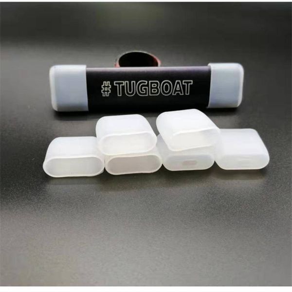 

pods soft silicone drip tip mouthpiece cover disposable test rubber tester caps for tugboat tigs e cig vape pen cartridge individual package