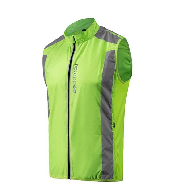 

safety cycling vest running walking sports windbreaker wind vest sleeveless bicycle clothing outdoor sport shirts, Gray;blue