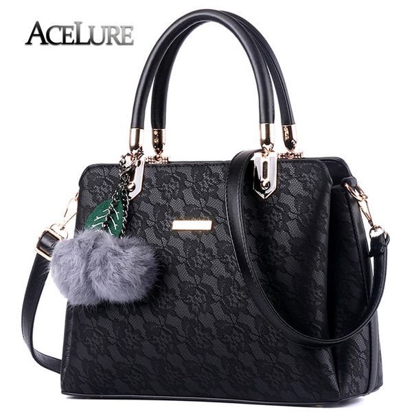 

acelure women fur handbags printing women bags women pu leather shoulder bags messenger bags sweet tote bag bolsa q190428