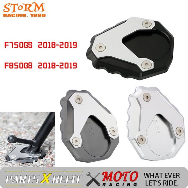 

for adventure f850gs f750gs 2018 2019 cnc kickstand side stand enlarge extension pad support motorcycle accessories
