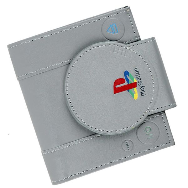 

designer wallet purse game handle playstation wallet ps1 shape coin purse with card holder for man bi fold, Red;black