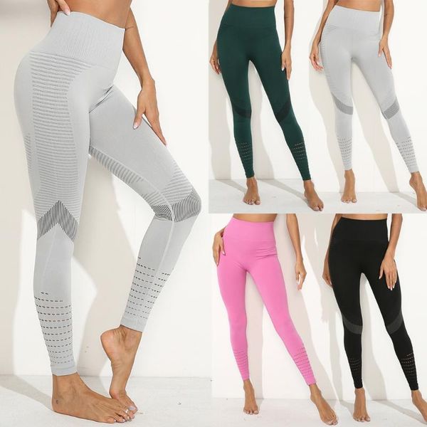 

mujer women's casual seamless moisture wicking sport fashion fitness yoga pants high waist fitness running athletic trousers, White;red