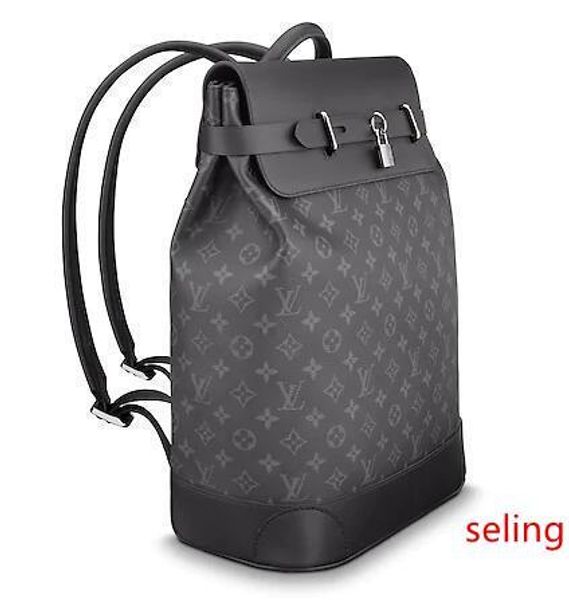 

m44052 steamer backpack fashion men backpacks fashion shows oxidized leather business bags handbags totes messenger bags