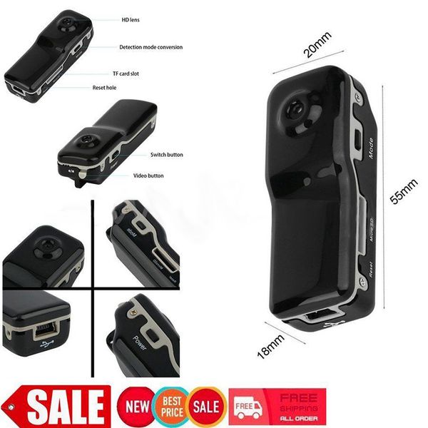 

md80 mini dv dvr 720p hd hidden spy camera vox digital video recorder webcam