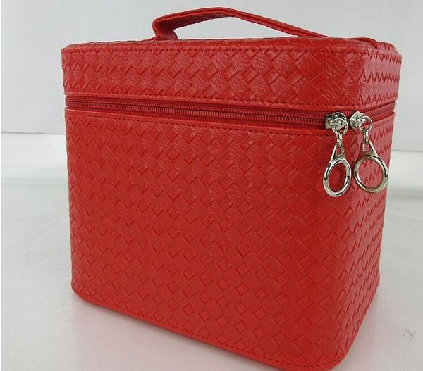 

новая мода женская макияж коробка сумка чехол леди шаблон портативный мультфильм макияж чехол кожаный чехол красоты ствол ручной коаметическ