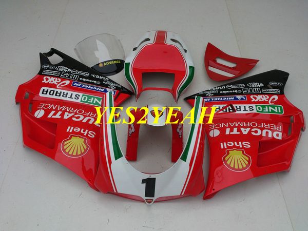 

Injection fairing body kit for ducati 748 996 03 04 05 ducati 916 998 2003 2004 2005 red fairing bodywork gift dd20