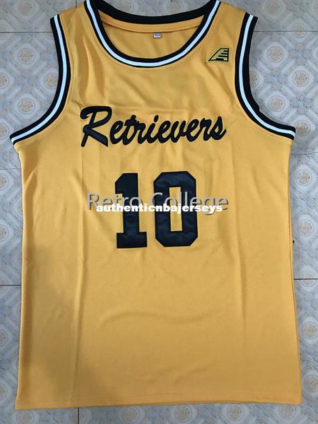 

umbc retrievers 10 jairus lyles retro college stitched sewn basketball jerseys customize any number and name xs-6xl vest jerseys ncaa, Black;blue