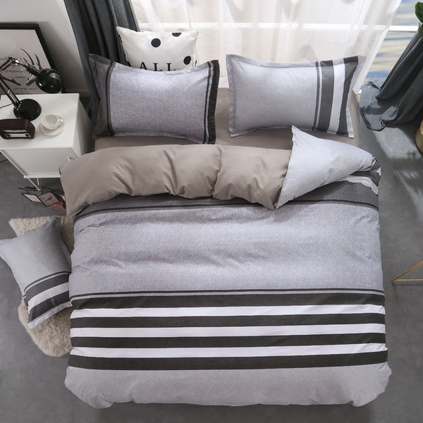 

geometric bed linen twin/full/ size bedding set reactive printing bedclothes 3 / 4pcs duvet cover + flat sheet + pillowcase