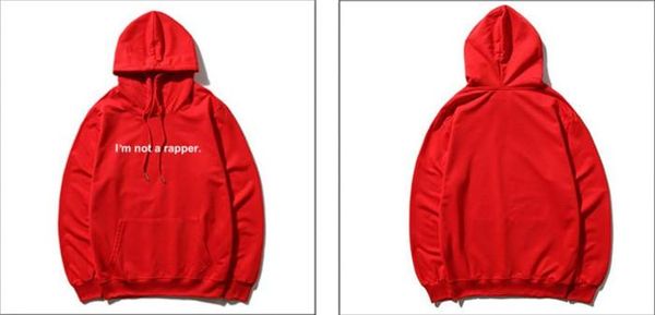 

a rapper loose mens thick hoodies spring long sleeve printed couples sweatshirts designer homme hoodie j i am not, Black