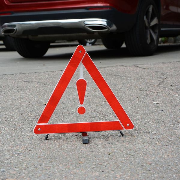 

balight 1pcs car reflective triangle sign warning board car accessories