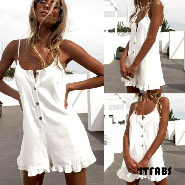 

women clubwear holiday summer mini jumpsuit playsuit romper beach shorts, Black;white