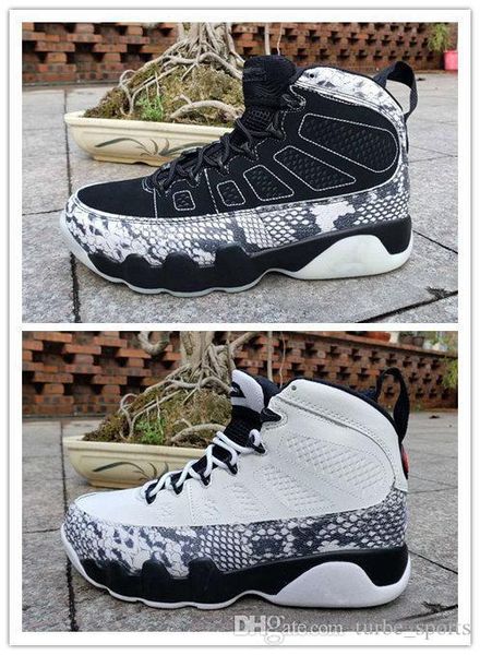 

2019 new 9 snakeskin white black men basketball shoes sports 9s dream it do it trainers for sneakers size 7-13