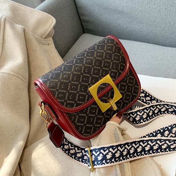 

2019 Shoulder Bag Flap bags Leather Shoulder Messenger Wide Strap bags style ladies Cross body bags 11hao/10
