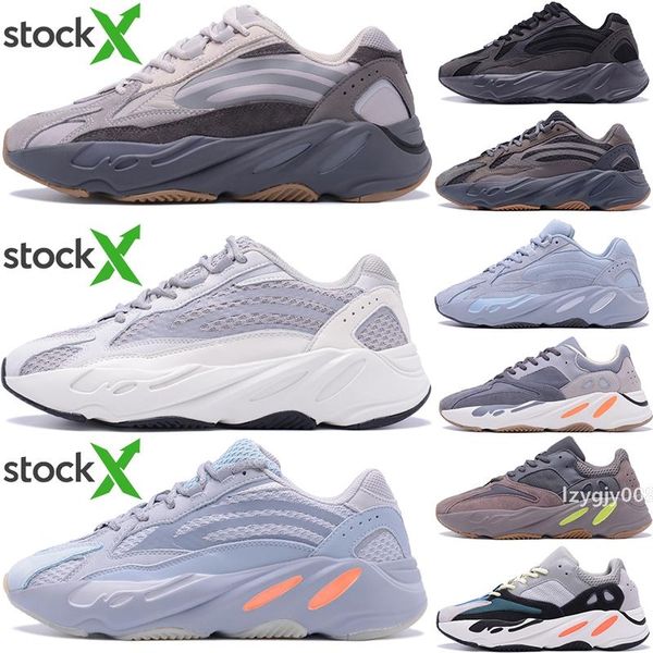 

700 kanye west teal blue magnet solid grey desiger shoes hospital blue inertia v2 static utility black men women running sneaker