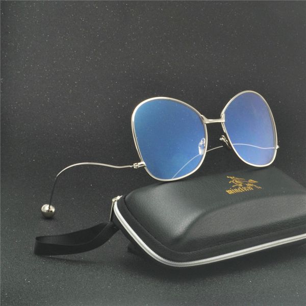 

mincl fashion round glasses frame women brand trend style large men's transparent lens optical glasses frame female nx, Black