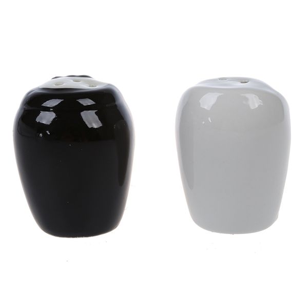 

wedding gown and tuxedo ceramic salt and pepper set wedding favors patry - white and black other kitchen tools