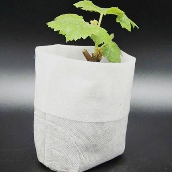 

100pcs/bag biodegradable seed nursery bags nursery flower pots vegetable transplant breeding pots garden planting bag