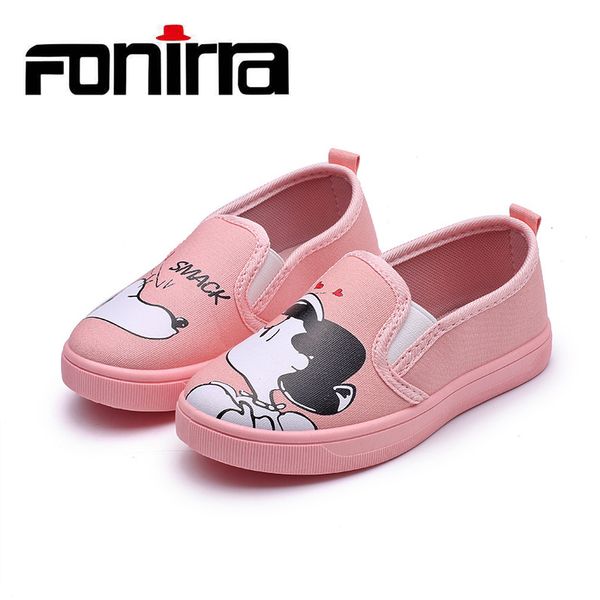 

fonirra children's cute cartoon pattern animal prints shoes comfortable causal outdoor girls lighted loafers shoes 431 y190523, Black;red