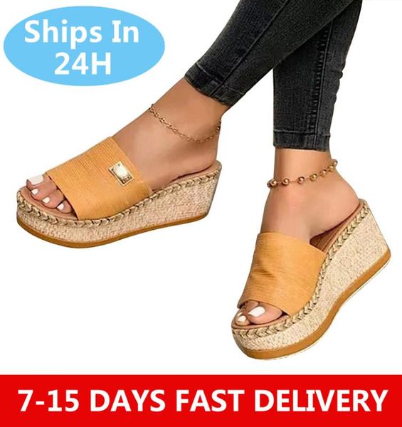 

dropshipping women wedge slippers platform flip flops soft comfortable 2020 new casual shoes outdoor beach sandals ladies slides, Black