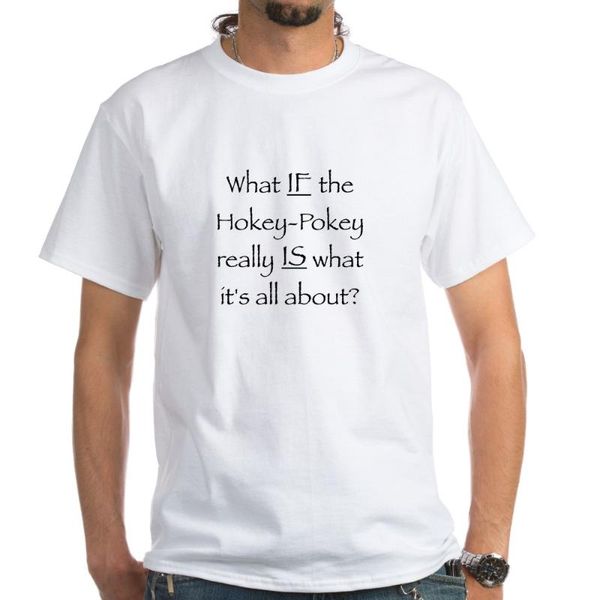 

hokey-pokey philosophy t-shirt, White;black