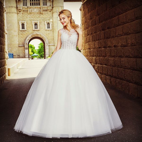 

a-line wedding dresses new autumn winter small trailing wedding dresses collar lace white beach wedding dresses dh099