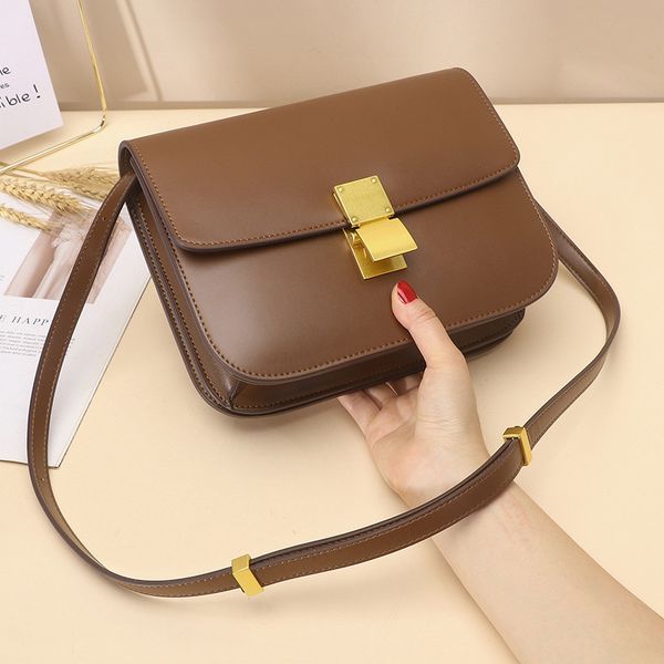 

ranhuang new arrive 2019 women's genuine leather shoulder bags fashion flap small messenger bags brief crossbody for women