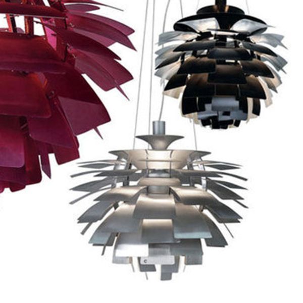 

Je dia 38 48 60 72cm white pink ilver golden copper poul henning en ph artichoke ceiling light pendant lighting droplight lamp