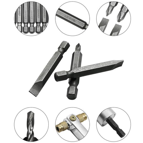 

drill flip drive kit 20pcs multi-function drill bit set quick easy operation tp899