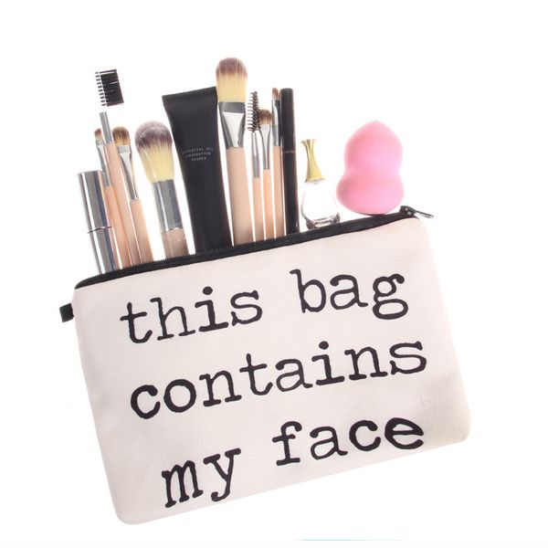 

water resistant cosmetic organizer bag makeup bag printing letter cosmetic fashion women multifunction beauty