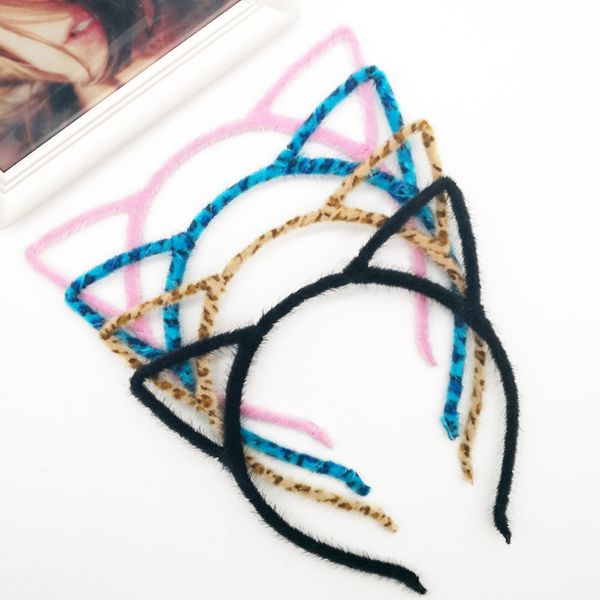 

2016 new lady women cat ears headband girl simple hair head band party gift cosplay fancy headband halloween ing