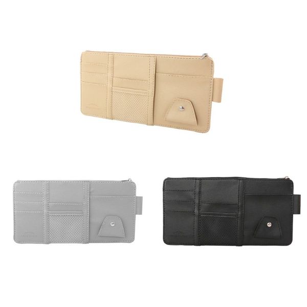 

car sun visor storage set car business card multi-function holder storage bag