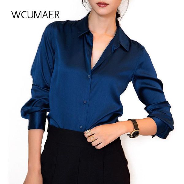 camisa azul marino mujer