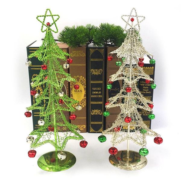 

1pc mini christmas tree stick white cedar table desksmall christmas xmas pine tree decor office home ornaments drop ship