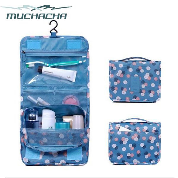 

muchacha fashion travel women makeup organizer waterproof storage bathroom wash toiletry bag