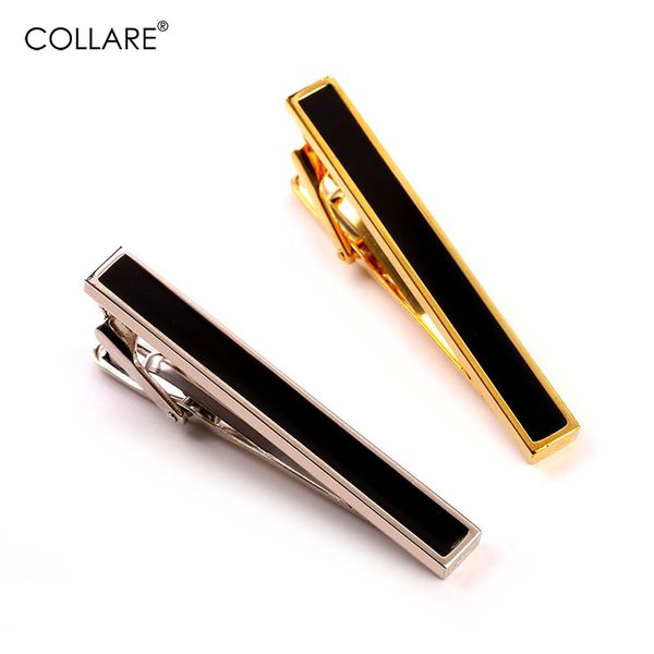 

collare tie clip easy simple design for men gold/silver color with enamel tie clips for men bar jewelry tc146, Silver;golden