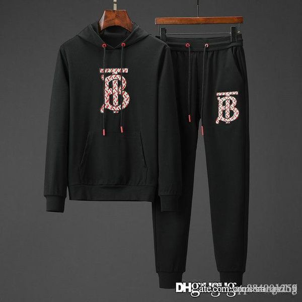 

size -3xl designer mens tracksuit letter luxury casual suits hoodies pants spring autumn zipper kits sports running tracksuit black gray
