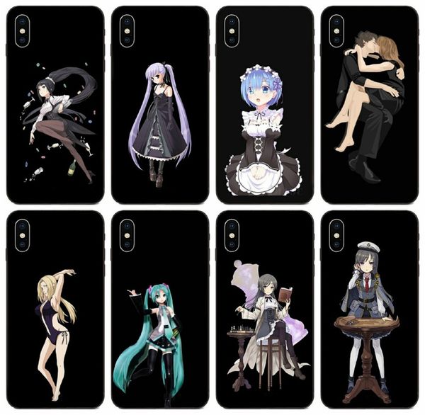 

tongtrade] uniform anime cute girl case for apple iphone 11 pro xs max 8s 7s 6s 5s samsung m30 m40 huawei g play redmi note 6 case