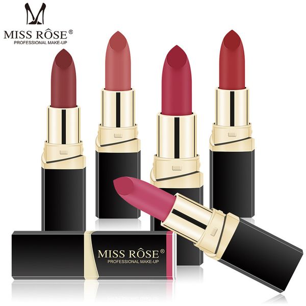 

miss rose 42 colors matte velvet lipstick pigment lips baton waterproof long lasting matte lip stick makeup cosmetics