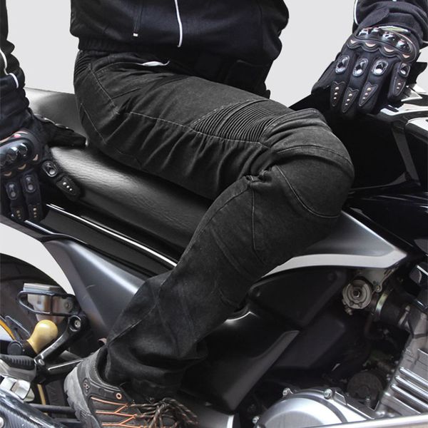 

men pant motorcycle trousers protection size casual denim jeans pads m-3xl biker distressed sale useful, Black;blue