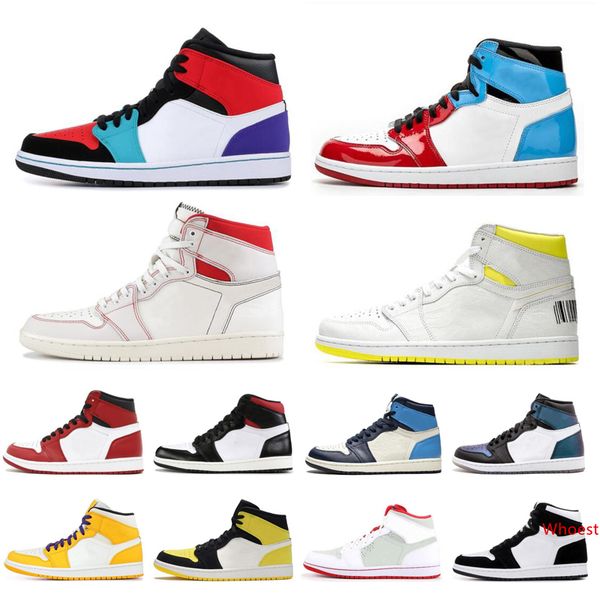

new high 1s mens womens basketball shoes phantom first class flight multi color turbo green fearless gym red men trainers designer sneakers